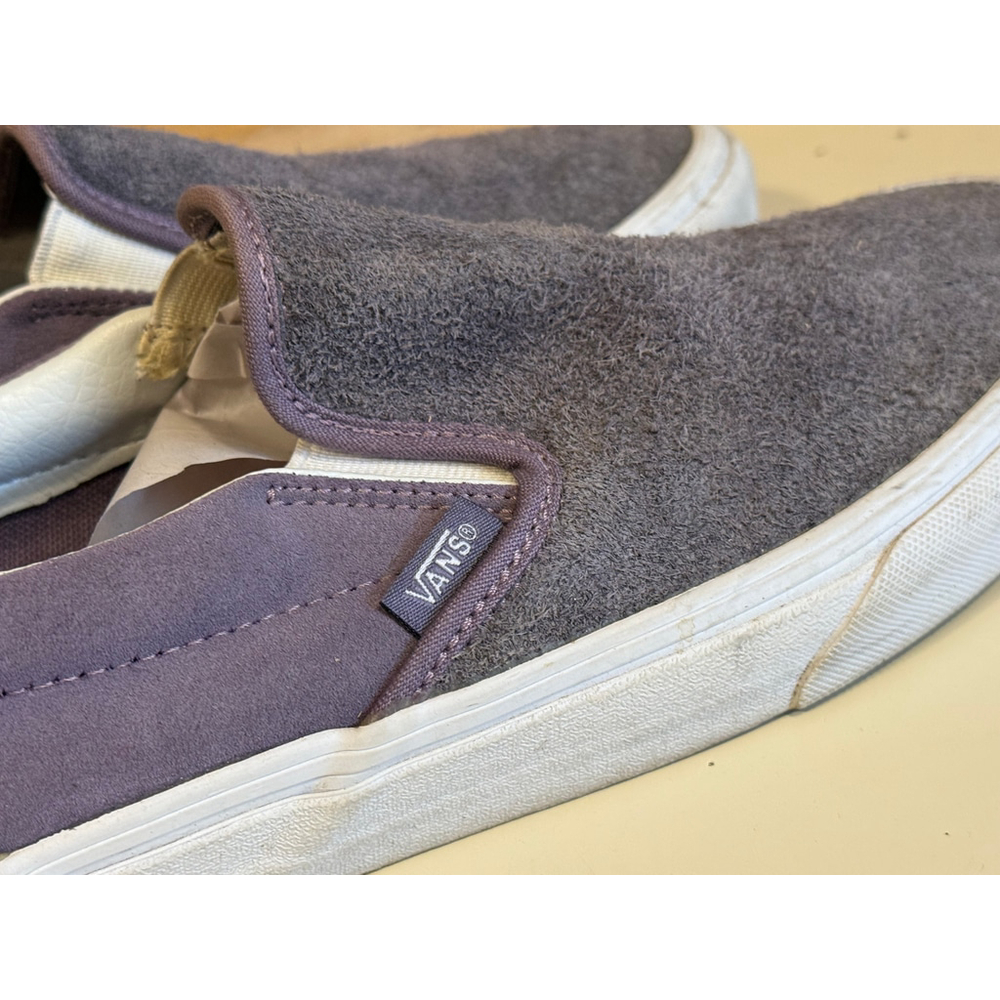 Vans Classic Slip-On Shoes Hairy Purple Suede Mens 8.5/Womens 10 Casual Skate - Picture 6 of 6